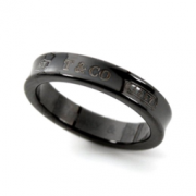 TIFFANY & Co 1837系列 MIDNIGHT午夜黑 NARROW RING 钛金窄款戒指