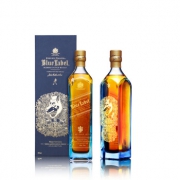 尊尼获加（JOHNNIE WALKER） 洋酒 蓝牌调配苏格兰威士忌 狗年限量版750ml