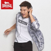 贾乃亮同款，lonsdale 英国龙狮戴尔 男款超薄透气菱格防晒皮肤衣