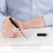 Waterman 威迪文 Perspective 远景系列 F尖钢笔 黑杆金夹 Prime会员免费直邮含税