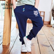 2018春夏季新品，Swkids 七匹狼童装 儿童针织运动长裤休闲裤 2色