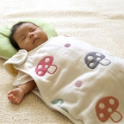 日本Hoppetta 六层纱布蘑菇睡袋 0~3岁 适用 7225