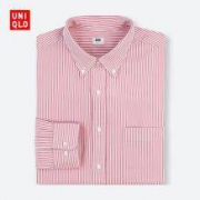 UNIQLO 优衣库 406585 优质长绒棉条纹衬衫