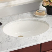 无铅瓷釉 ！KOHLER 科勒 K-2211T-0 卡斯登台下盆