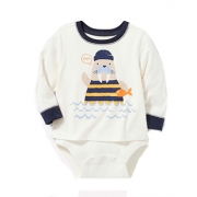 9号10点开始！Old Navy 婴儿纯棉图案假两件连体衣