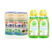 日本汉方 天然贝壳去菌粉 + SARAYA 莎罗雅 Happy Elephant 果蔬餐具清洁洗涤剂