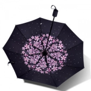 梦莎德 三折 防晒防紫外线 晴雨伞