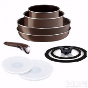 法国产 T-fal 特福 L21590 耐磨不粘平底锅9件套 Prime会员免费直邮含税