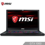 MSI 微星 GS63 8RE-001CN 15.6英寸轻薄游戏笔记本电脑（i7-8750H 8GB*2 1T+256G SSD GTX1060 6G）