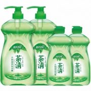 10点抢！蓝月亮 茶清洗洁精洗涤剂1kg*2+洗洁精500g*2瓶