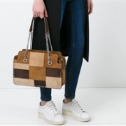 MICHAEL Michael Kors Astor 女士大号真皮拼接款手提包