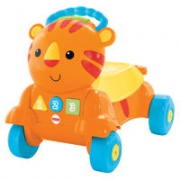Fisher Price 费雪 二合一老虎学步车(双语)多功能益智早教玩具 CDC21