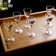 小酌一杯！海贝思 玻璃 白酒杯 6个装 9.9元包邮