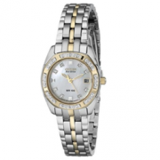 Citizen 西铁城 EW1594-55D 珍珠贝母镶钻光动能女表