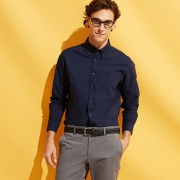 UNIQLO优衣库 牛津纺修身衬衫