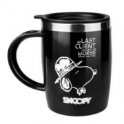 SNOOPY 史努比 SP-N012-1 不锈钢办公保温杯 420ML