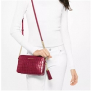Michael Michael Kors Ginny女士真皮流苏单肩包