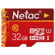 Netac 朗科 32G Class10 手机内存卡TF(micro-SD) 中国红
