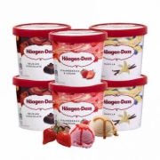 Häagen·Dazs哈根达斯 冰淇淋组合装87g*6杯