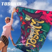 Toswim拓胜 速干吸水沙滩巾70×40cm 有紫外线探测功能