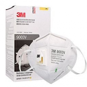 3M 9003V KN90防护级别 呼吸阀耳戴式口罩 25只装 *2件