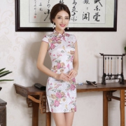 婀娜多姿！鸣利 少女旗袍连衣裙 29元包邮
