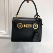 Versace 范思哲 Black Small Icon Logo Double Bag 女士手袋