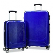 新低价！Samsonite 新秀丽 Duraflex 轻便硬壳仿碳纤维行李箱套装 20寸+28寸 蓝色
