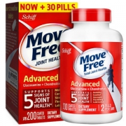 美产 维骨力 Move Free 氨基葡萄糖软骨素 红盒 200粒 关节疼首选