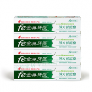 fe金典牙医 酶指数9.1清火祛出血牙膏90g4支装