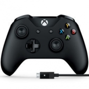 1日0点： Microsoft 微软 Xbox One S 蓝牙无线控制器 + PC连接线