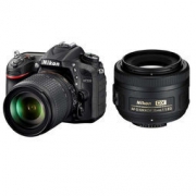 Nikon 尼康  D7200 中高端数码单反相机机身+（18-105mm +35mm/F1.8G）双镜头套装