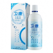 滋润镜片# 卫康 x-blue隐形眼镜护理液500ml+125ml