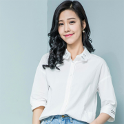 高梵 春装新款女士七分袖衬衫