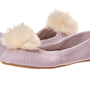 库存告急！多码好价！UGG Women's Andi Slipper, Lavender Fog女士绒球单鞋