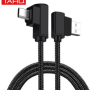 送1米数据线！TAFIQ 塔菲克 Type-c 双弯头数据线 2米