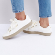 大码福利！Puma Basket Heart Trainers 女士运动鞋
