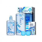 海昌 水感觉润隐形眼镜护理液500ml+120ml+15ml润滑液