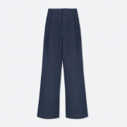 UNIQLO优衣库 女装高腰棉质宽腿裤