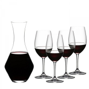 RIEDEL 礼铎 Accanto系列 波尔多红酒杯 4只装+ 梅洛型醒酒器1只