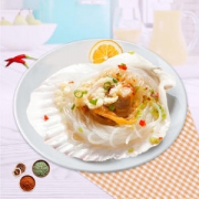 中粮生鲜 蒜蓉扇贝 3袋18枚 810g