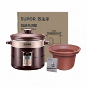 SUPOR苏泊尔 电炖锅煲汤锅4L 土陶内胆