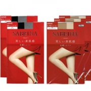 GUNZE 郡是 SABRINA系列 高透连裤丝袜组合（肤色3条+黑色2条）