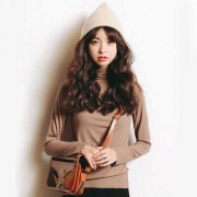 清仓！FIRSTMIX女式半高领长袖T恤衫