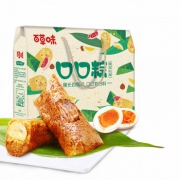 百草味 大肉蛋黄蜜枣粽子6只装