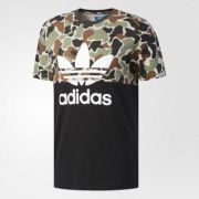 adidas阿迪达斯 S/S CAMO COLOR 男子短袖上衣