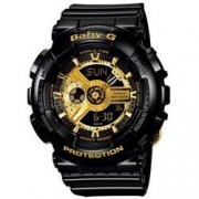 CASIO 卡西欧 BABY-G BA-11 0-1ADR 黑金系列 双显运动腕表
