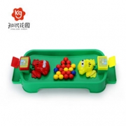 抖音爆款！知识花园 青蛙吃豆玩具