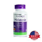 美国进口 Natrol 褪黑素速溶片 90片 助眠安眠