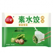 三全 素水饺香菇青菜450g*2件